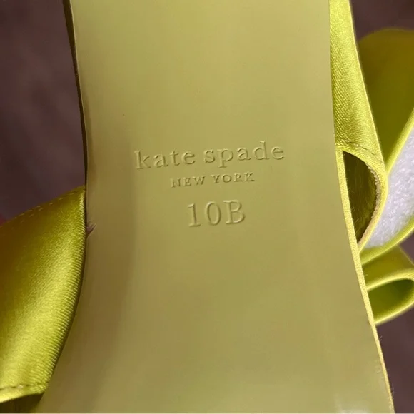 kate spade Bianca Satin Mules Heels - Size 10B (NWOT) - Picture 7 of 7